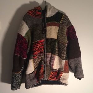 Thick wool hand made sweater